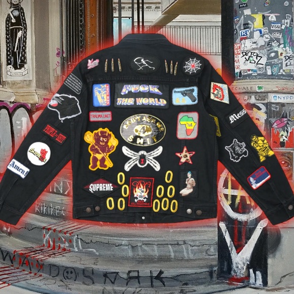 🚨GRaiL ALeRt🚨2018 SuPReMe PaTcHeS 🚸 DeNiM TRuCKeR JaCKet 🧥 - Picture 3 of 8